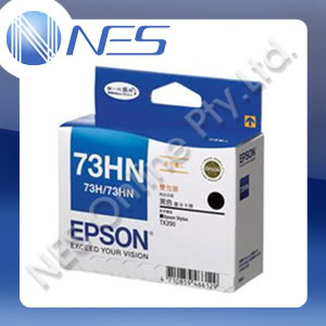 Epson Genuine 73HN High Capacity BLACK INK Twin Pack for Epson C110, CX7300, 8300, 9300F, TX200, TX210, tX400, TX410, TX550W, T1100, TX300F, T30, T40W, TX600FW, TX610FW, TX510FN [C13T104194]